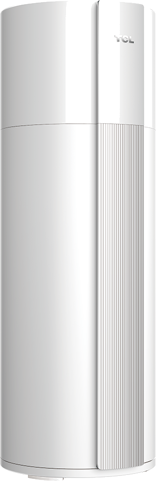 LGP-250 heat pump water heater, angled view